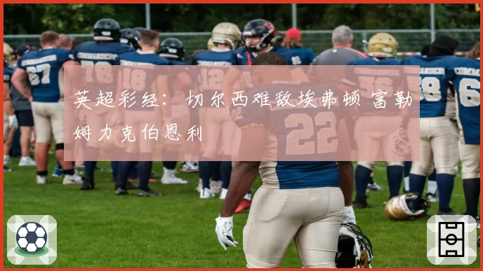 英超彩经：切尔西难敌埃弗顿 富勒姆力克伯恩利